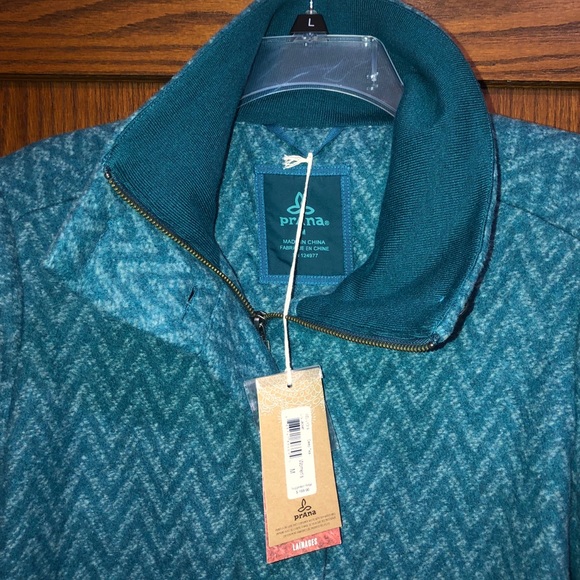 COPY - Prana Lily Jacket in Teal Chevron - Picture 7 of 9